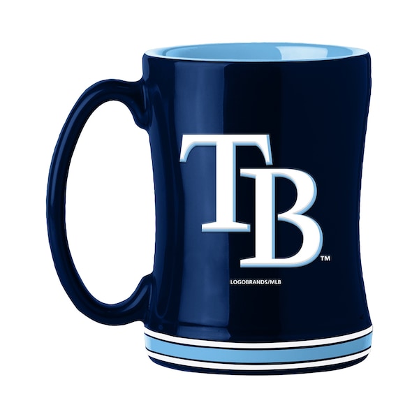 Logo Brands Tampa Bay Rays 14oz Relief Mug 528-C14RM - main